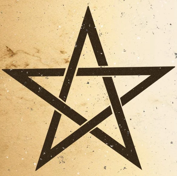 Un pentagramma è una stella a cinque punte.