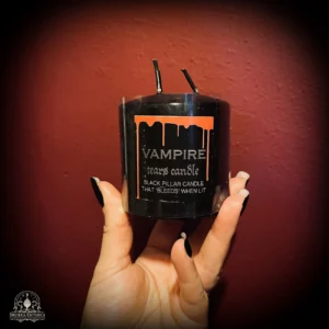Candela Colonna Vampire Tears Nera 7,5 cm