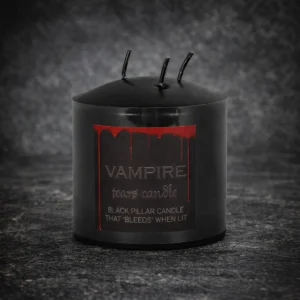 Candela Colonna Vampire Tears Nera 7,5 cm