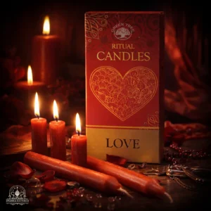 Candele Rituali Rosse 13 cm - Set da 10