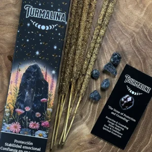 Incenso con Tormalina Nera Tribal Soul Crystal Magic