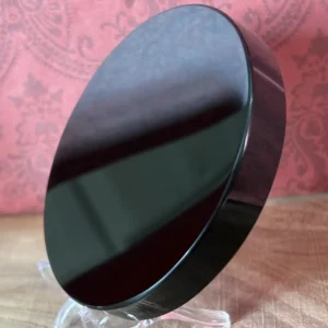 Specchio di ossidiana nera per lo scrying, 8 cm