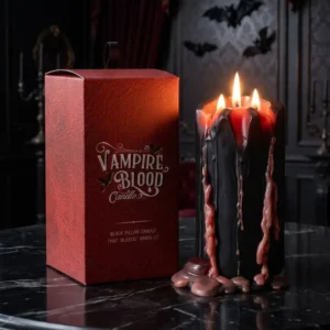 Grande candela Vampire Blood a colonna, 15 cm