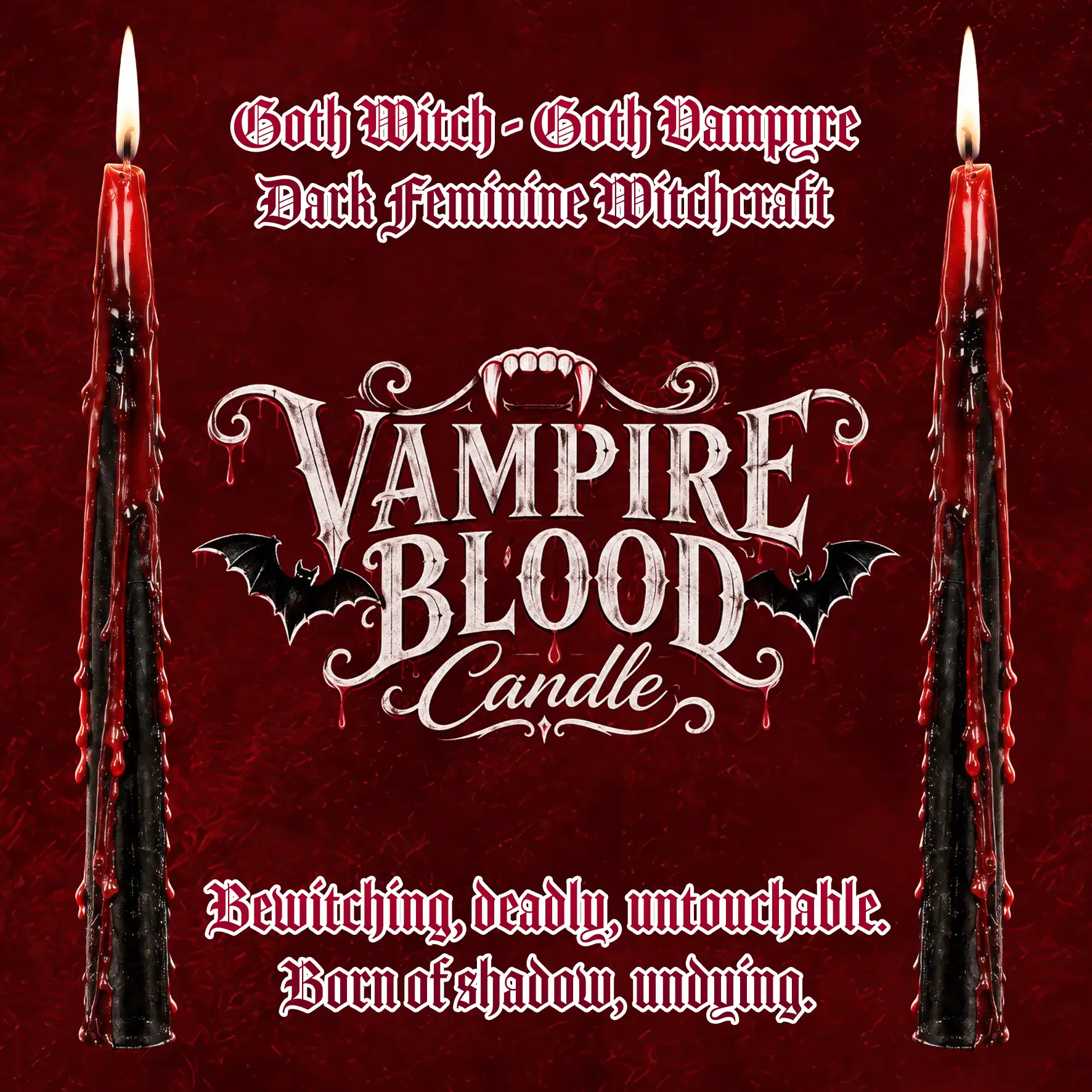 Candele Vampire Blood da candeliere 25 cm